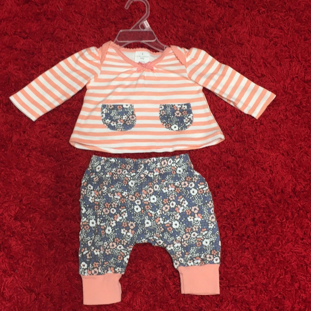 0-3M Floral Clothing Set